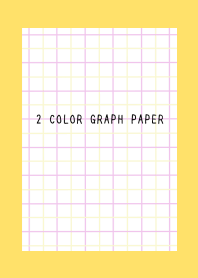 2 COLOR GRAPH PAPER/PINK&YELLOW/YELLOW