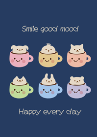 微笑咖啡杯奶昔