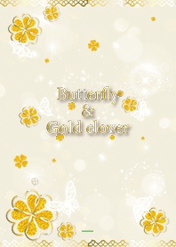 Green : Golden clover & butterflies