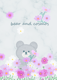 クマと秋桜とマーブル♥ブルー11_2