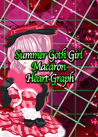 Summer Goth Girl Macaron Heart Graph