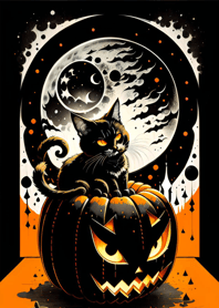 浮世絵万聖節猫 64c8fB