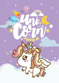 Unicorn Funny Galaxy Violet