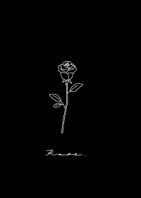 Rose/ black white