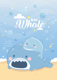 ปลาวาฬ ใต้ทะเล สีฟ้า