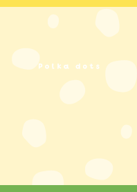 Polka dot pattern02 on yellow