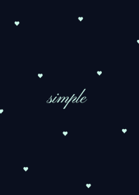 heart & pattern* DeepNavy_mint