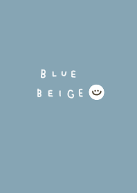 Simple. White x blue beige.
