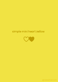simple mini heart yellow