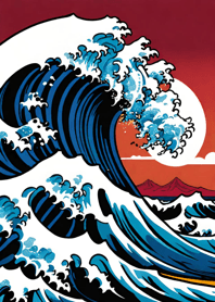 月光と海 浮世絵 W4tBh