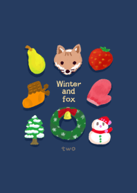 Winter fruit and fox design02