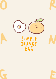 simple orange fried egg.