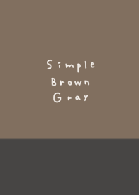 brown and dark gray.