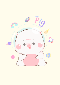 Pig Cute : Minimal Pastel
