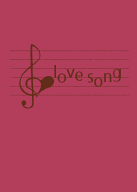 lovesong score wine-red