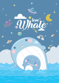 Whale Sea Waves Pacific Blue