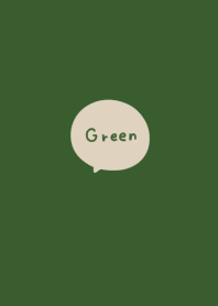 Deep green. Beige.