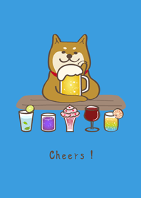 可愛的阿柴酒吧！(晴天藍色)