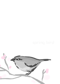 spring bird and tree