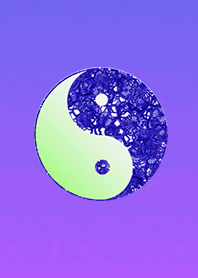 Yin & Yang Purple Green