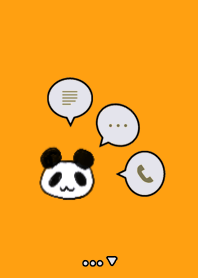 panda&Simple orange & green