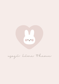 くすみピンク×うさぎといちごとお花♡