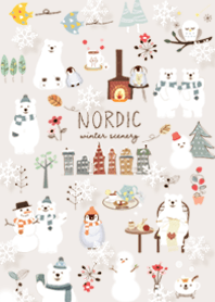 brown Nordic stylish illustration 03_2