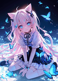 神秘の藍蝶少女❤️