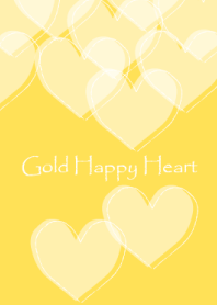 Gold Happy Heart