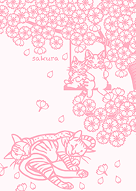 Paper Cutting (Sakura & 4 Cats)03