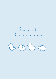Small Dinosaur /aqua.blueline,whitefil/