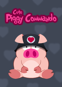 Cute Piggy Commando ธีม