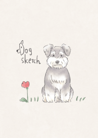 Dog sketch - シュナウザー 01