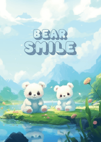 cute bear at waterfall 3