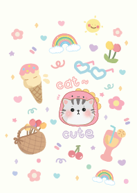 แมวน้อยน่ารัก : ฉันรักพาสเทล :-)