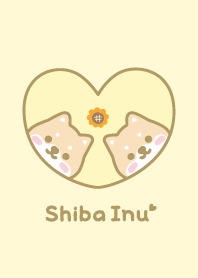 Shiba Inu Sunflower - Yellow