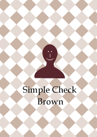 Simple Check Brown