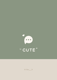 可愛 * 莫蘭迪綠色 #C1C1SS01