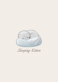 Sleeping Kitten -blue-