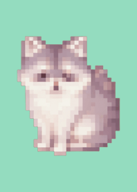 Raccoon Pixel Art Theme  Green 05