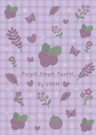 Purple Simple Pastel  By JAJA