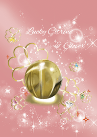 赤 レッド : 幸運のシトリン＆四つ葉