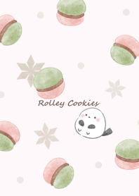 Shimaenaga and Rolley Cookies pink Sk