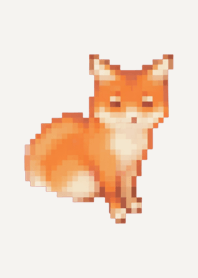 Fox Pixel Art Theme  Brown 03