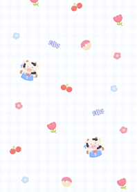 Cute milk cow with sweets 6 (Pp)