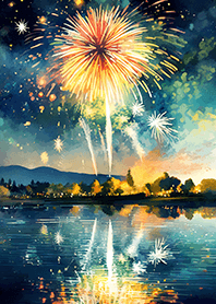 Beautiful Fireworks Theme#103