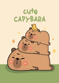 Capybara : love green