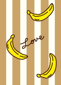 Banana - Beige striped-