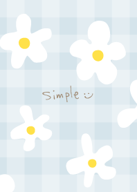 かわいい白い花 シンプル23