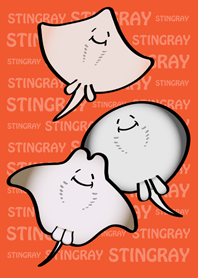 Happy stingray world(orange)